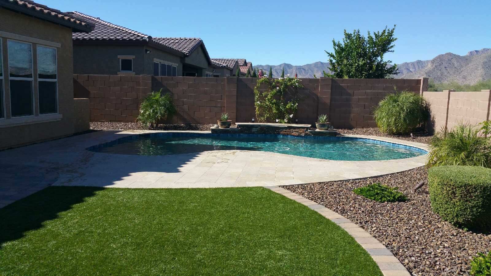 Monster Pool Company In Goodyear Az, Arizona Pool Landscaping Plants
